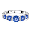 Kaschmir Kyanit Ring, 925 Silber platiniert (Größe 20.00) ca. 1.76 ct