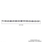 Afrikanisches Amethyst Armband, ca. 20 cm, Edelstahl ca. 2,15 ct