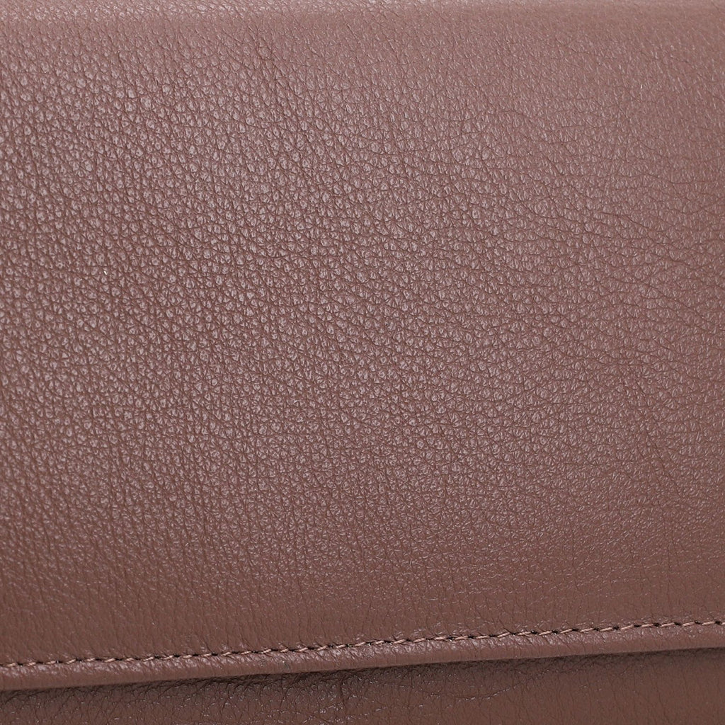 100% Echtes Leder RFID-geschützte Geldbörse, Größe: 18x9cm, braun