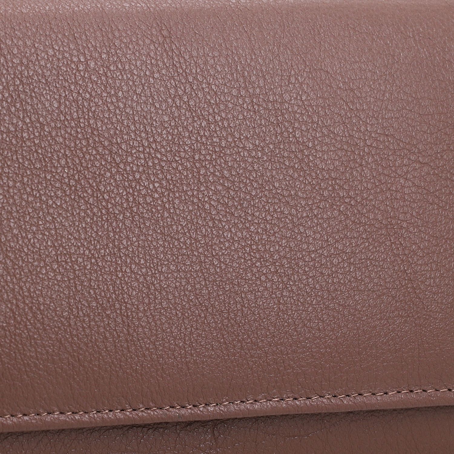 100% Echtes Leder RFID-geschützte Geldbörse, Größe: 18x9cm, braun