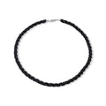 Schwarze Spinell-Halskette, 45 cm - 100 ct.