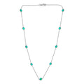 Pfau Triplett Quarz Halskette, 50 cm- 8,74 ct.
