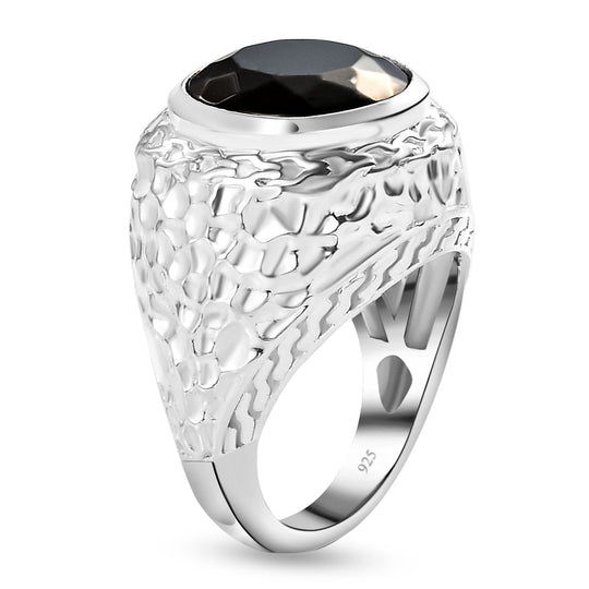 Elite Schungit Ring, 925 Silber ca. 4.49 ct