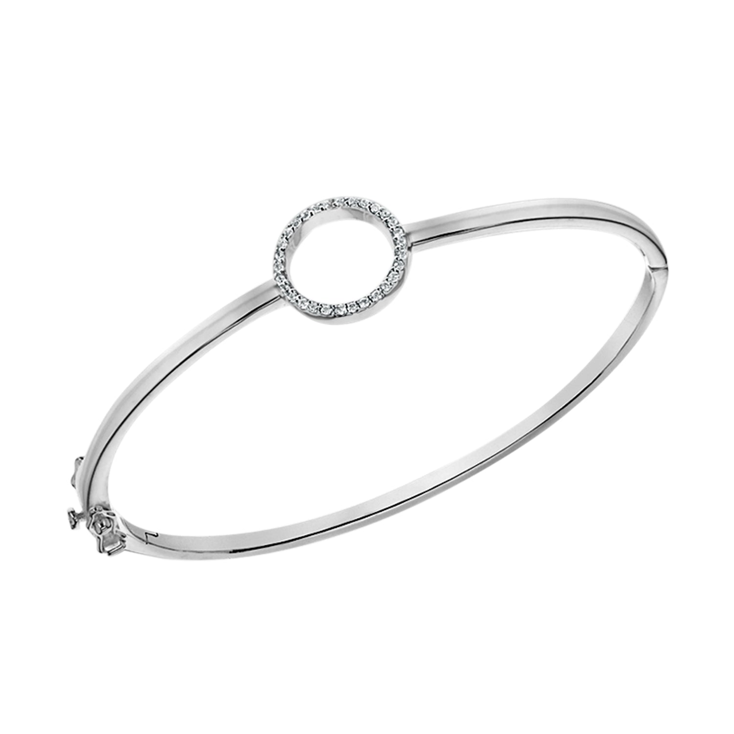 CLOSE OUT DEAL Zirkonia Armreif, ca. 19 cm, 925 Silber