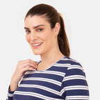 TAMSY - Damen Bluse, Größe 40, Blau
