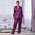 LA MAREY - Miss Collection Set: Satin Comfortwäsche - M/L, Violett, 5 Stk.