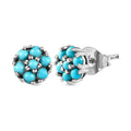 Amerikanische, natürliche Sleeping Beauty Türkis-Ohrstecker - 0,69 ct.