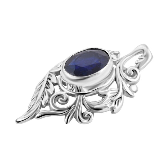 Royal Bali - Blauer Saphir-Anhänger, 925 Silber ca. 1,50 ct