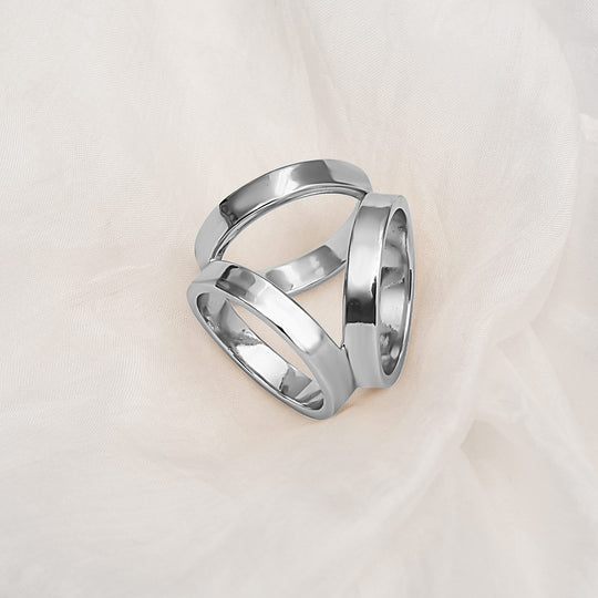 The 5th Season - kunstvoller Schalring, silber