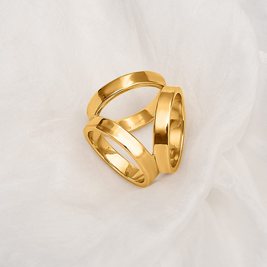 The 5th Season - kunstvoller Schalring, gold