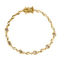 AAA Turkizit Armband, ca. 19 cm, 925 Silber Gelbgold Vermeil ca. 2.38 ct