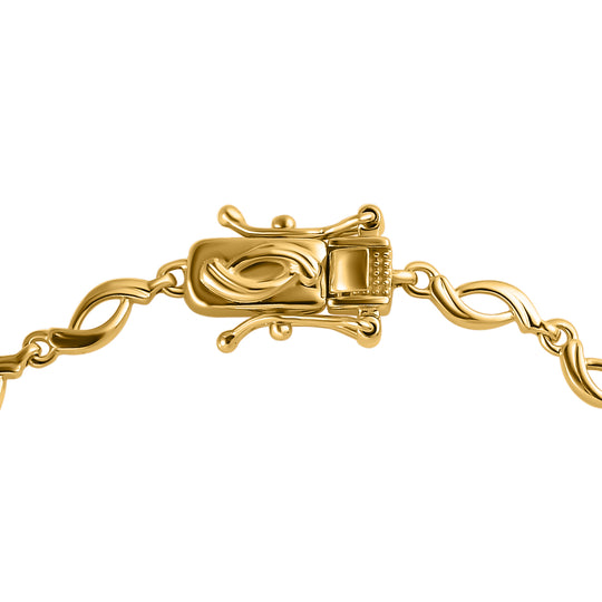 AAA Turkizit Armband, ca. 19 cm, 925 Silber Gelbgold Vermeil ca. 2.38 ct