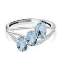 Himmelblauer Topas Ring, 925 Silber (Größe 16.00) ca. 1,60 ct