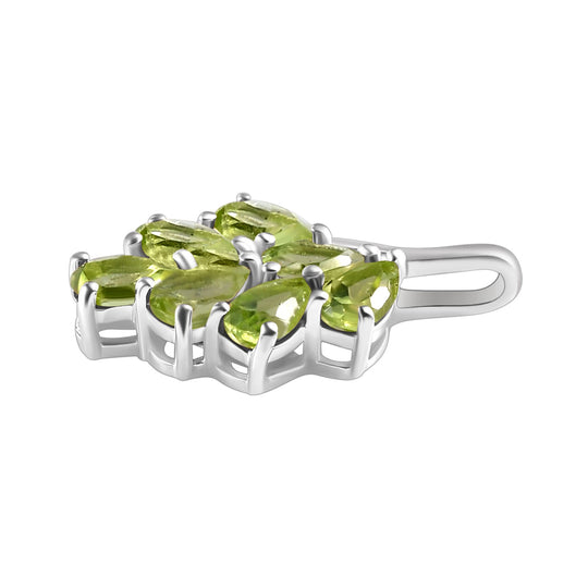 Natürlicher Peridot-Anhänger, 925 Silber ca. 1,74 ct