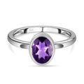 Afrikanischer Amethyst Ring, 925 Silber (Größe 16.00) ca. 1,10 ct