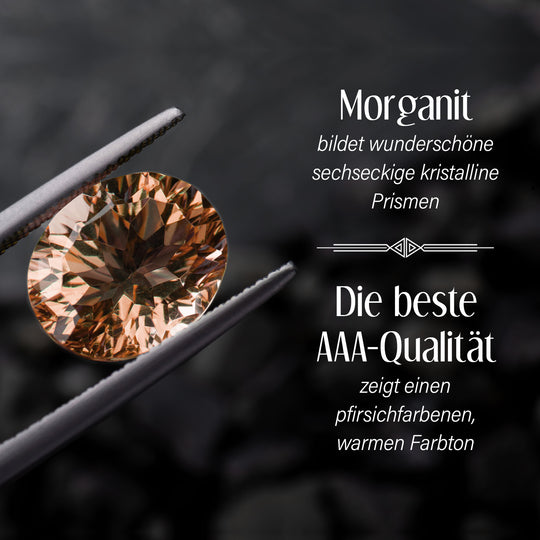 Iliana AAA Marropino Morganite, Weißer Diamant Ringe 750 Gold (Größe 18.00) ca. 10,10 ct