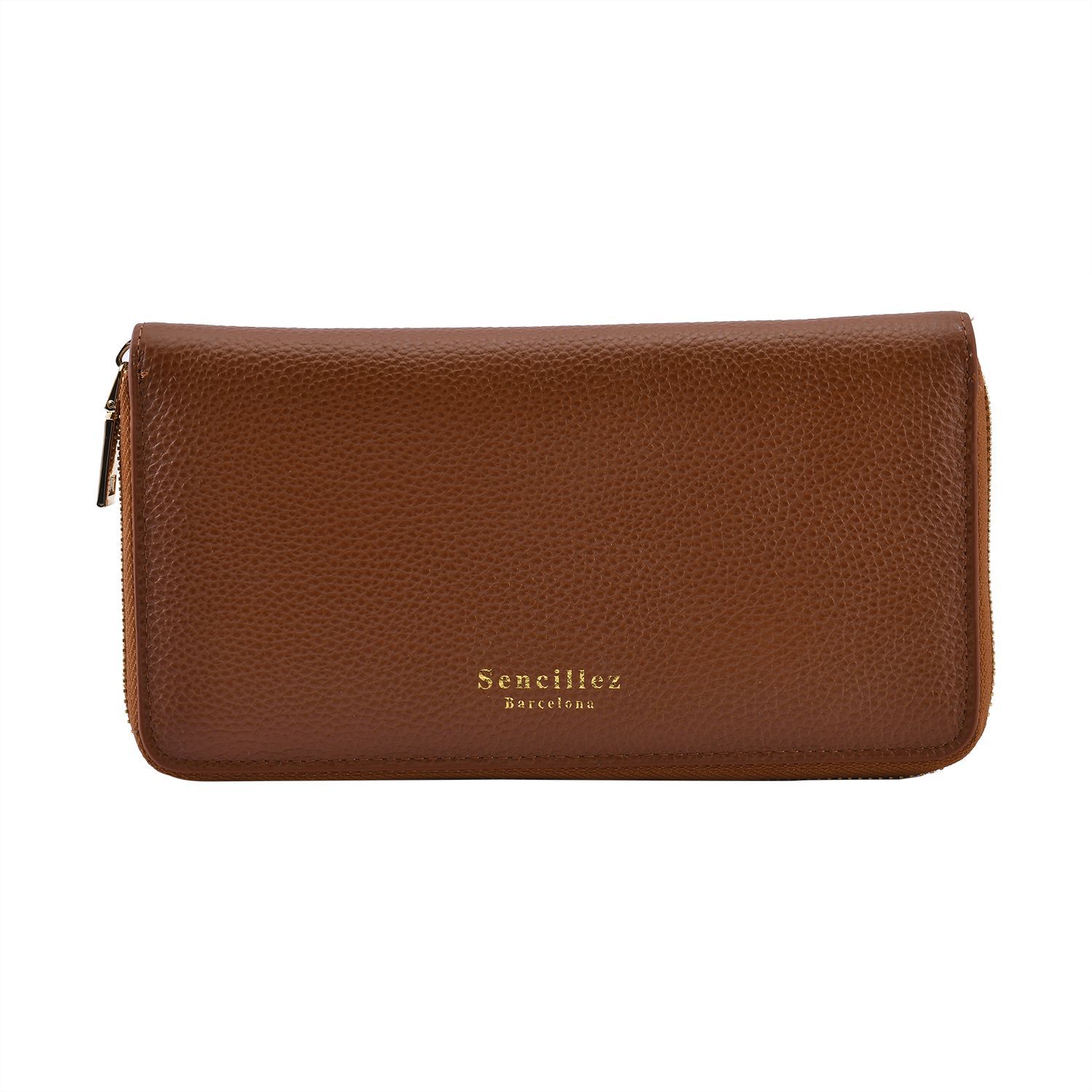 Sencillez: Dokumenten-Etui aus 100% echtem Leder mit RFID Schutz, 21x11x2cm, Braun