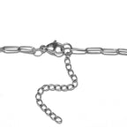Citrin Halskette, ca. 45 cm, Edelstahl ca. 8.49 ct
