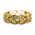 Natürlicher Merelani Mint-Granat Ring, 925 Silber Gelbgold Vermeil (Größe 17.00) ca. 1.50 ct