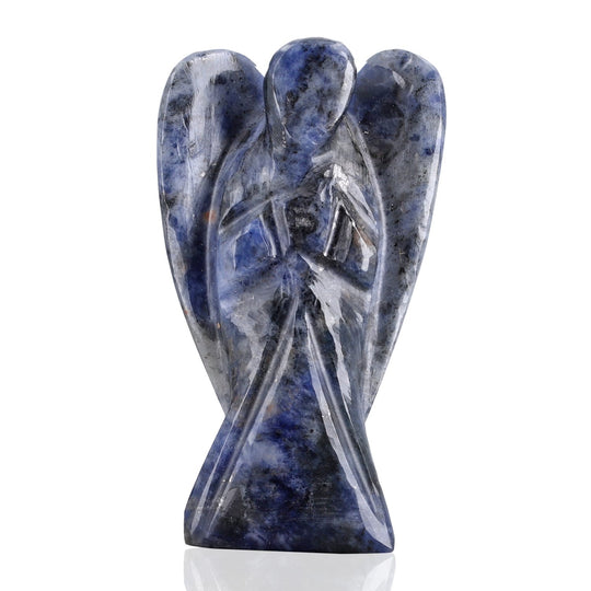 The 5th Season - Engelsfigur aus echtem Edelstein in Geschenkverpackung, schwarzer Achat