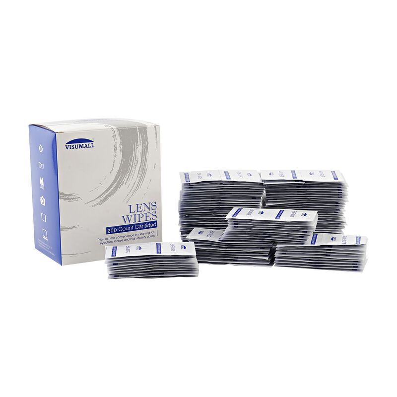 200er Set - Papier Mikrofaser Linsentücher für Brillen und Glass