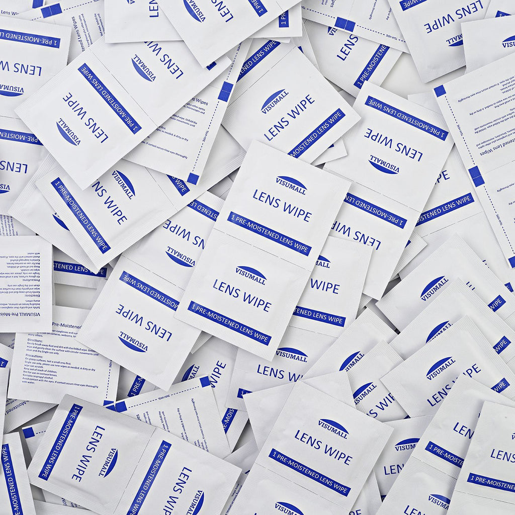 200er Set - Papier Mikrofaser Linsentücher für Brillen und Glass