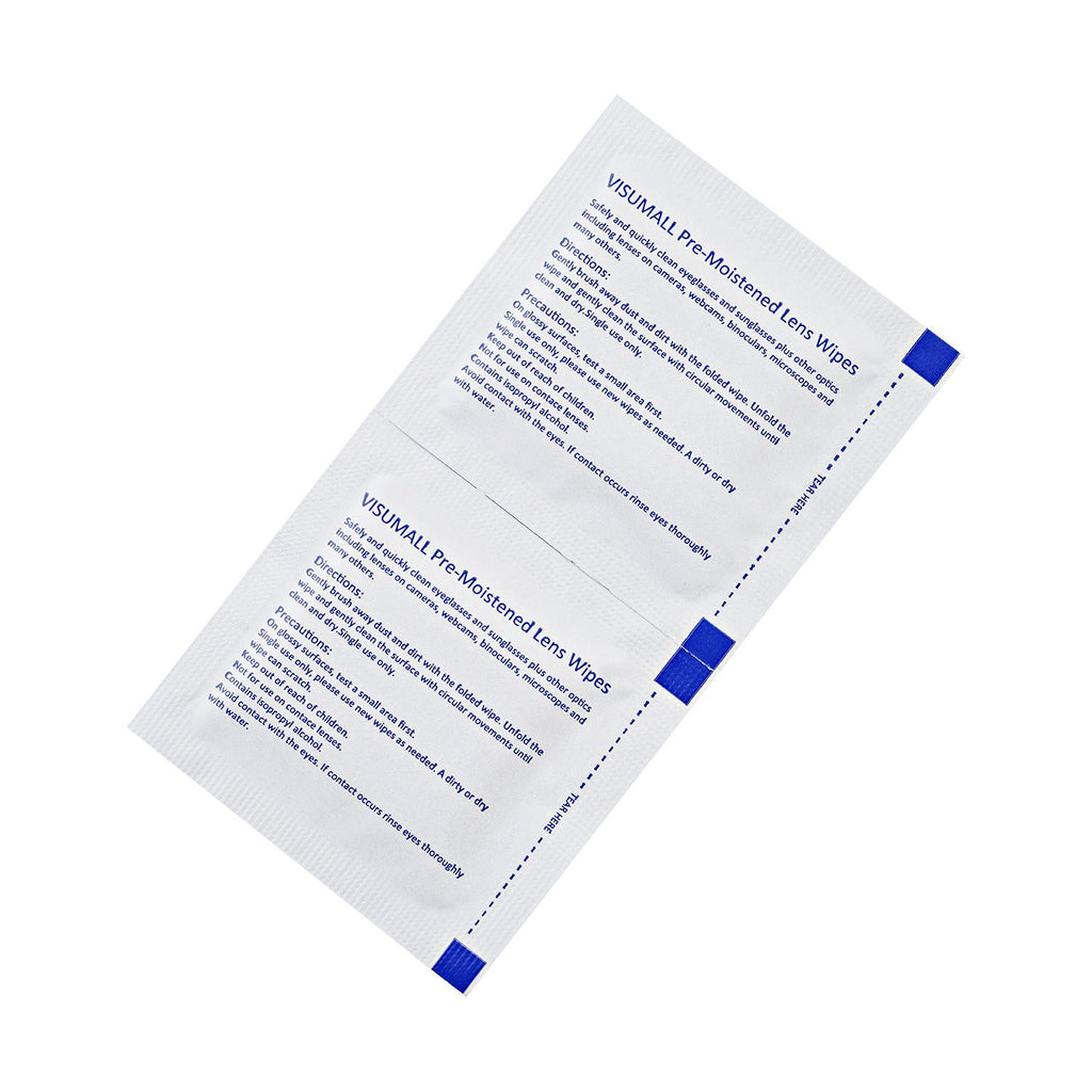 200er Set - Papier Mikrofaser Linsentücher für Brillen und Glass