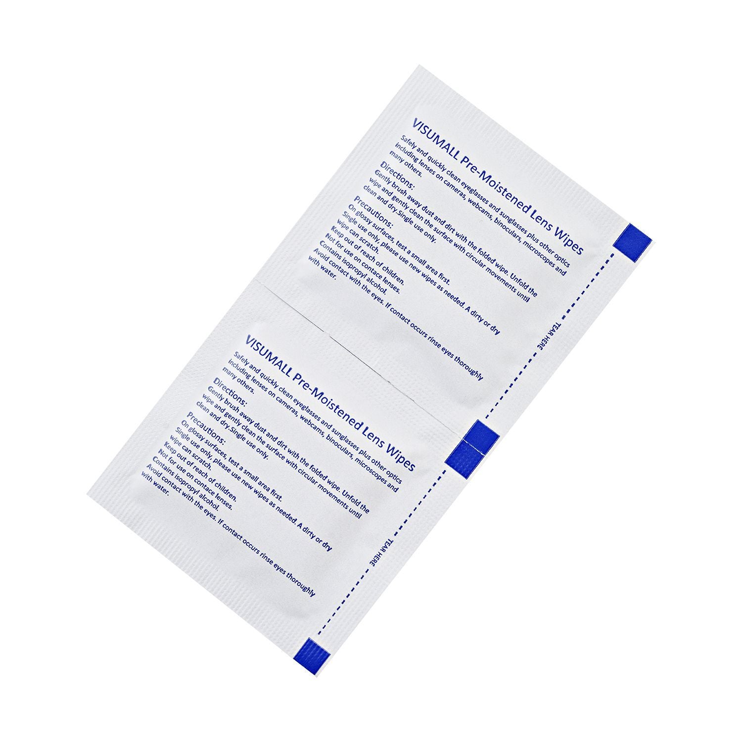 200er Set - Papier Mikrofaser Linsentücher für Brillen und Glass