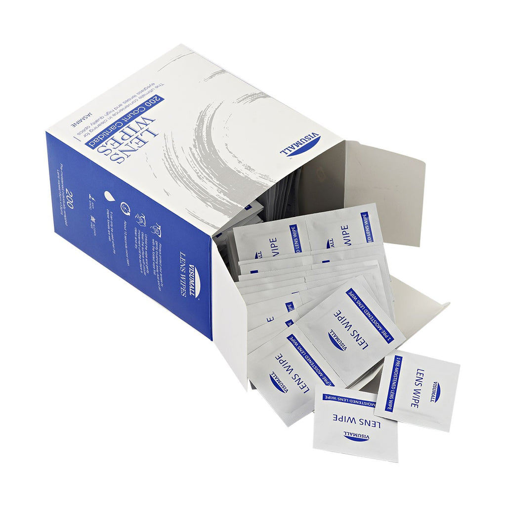 200er Set - Papier Mikrofaser Linsentücher für Brillen und Glass