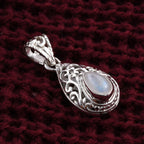 Royal Bali - Regenbogen Mondstein Anhänger, 925 Silber ca. 1.60 ct