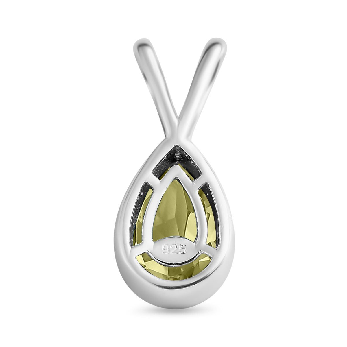 Natürlicher Peridot-Anhänger, 925 Silber ca. 1.36 ct
