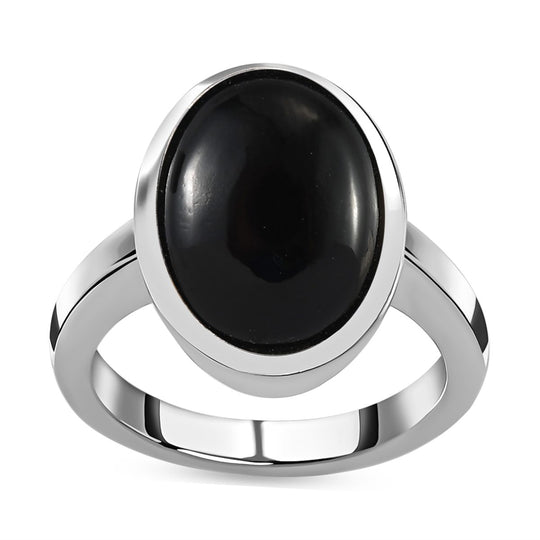 Schwarzer Onyx Ring  ca. 5,08 ct