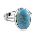 Blaues Türkis Ring  (Größe 16.00) ca. 5,63 ct