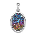 Regenbogen-Drusen Quarz Anhänger - 3,93 ct.