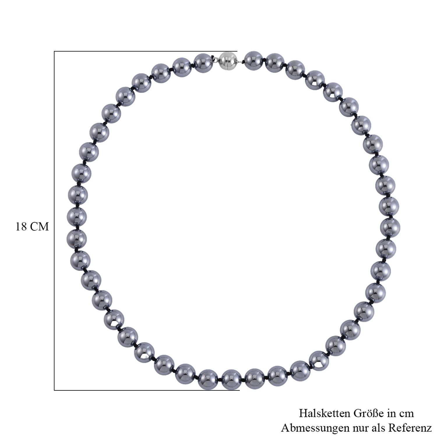 Terahertz Halskette ca. 45 cm 925 Silber rhodiniert
