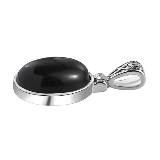 Schwarzer Onyx Anhänger, ca. 9.85 ct