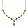 Rose De France Amethyst Halskette, 45 cm - 3,80 ct.