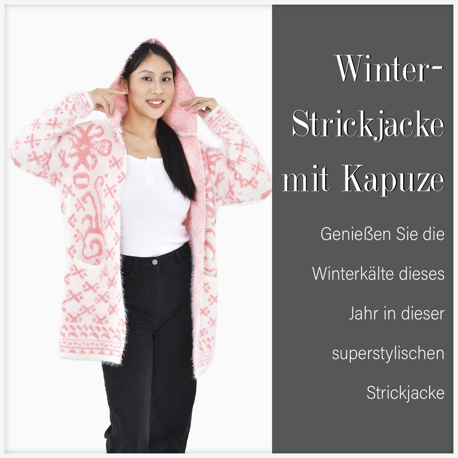 Weiß und pfirsich