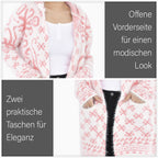 Weiß und pfirsich
