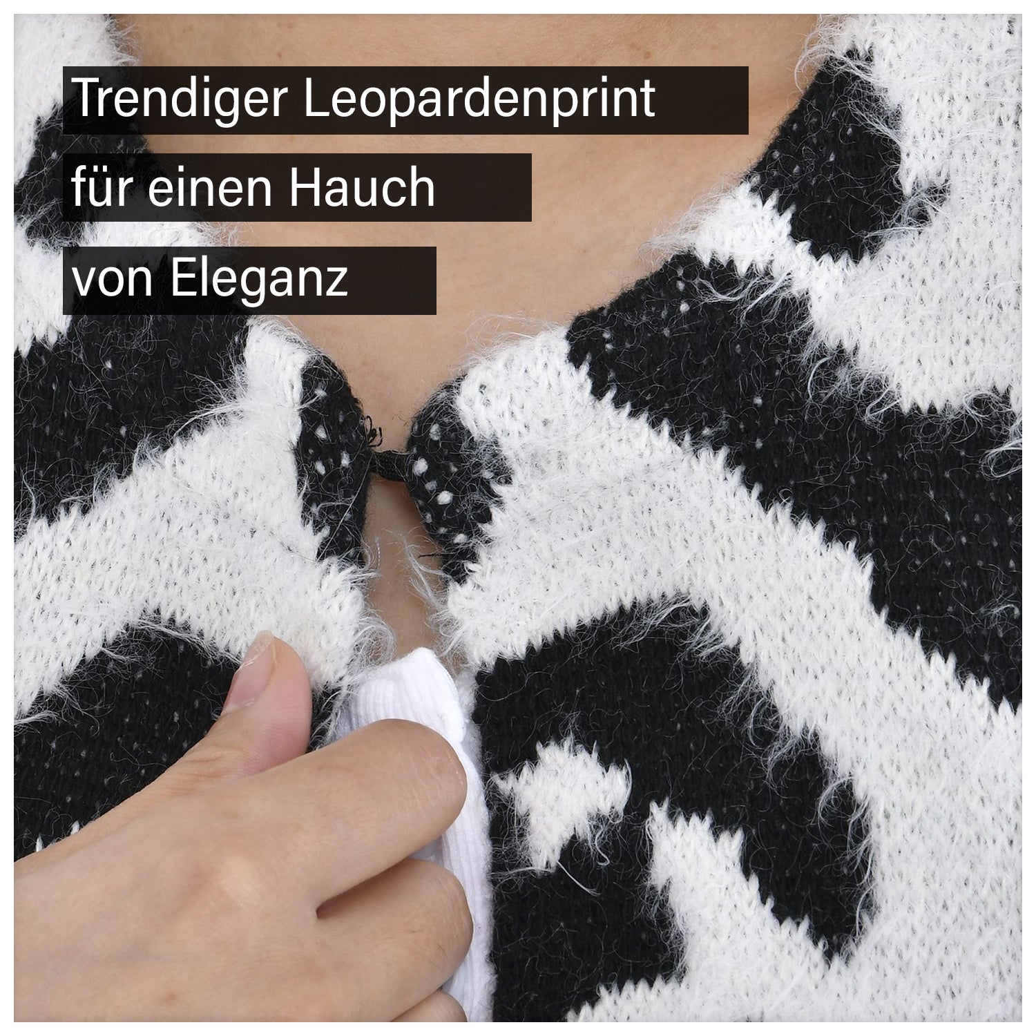 Kuschelweicher, geschmeidiger Cardigan mit 2 Taschen, 114x82 cm, schwarz