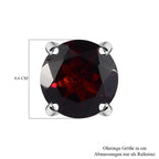 Natürliche Mosambik Granat Ohrringe, 925 Silber ca. 2.03 ct