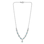 Merkur mystisches Topas Collier, ca. 45 cm, 925 Silber platiniert ca. 10.01 ct