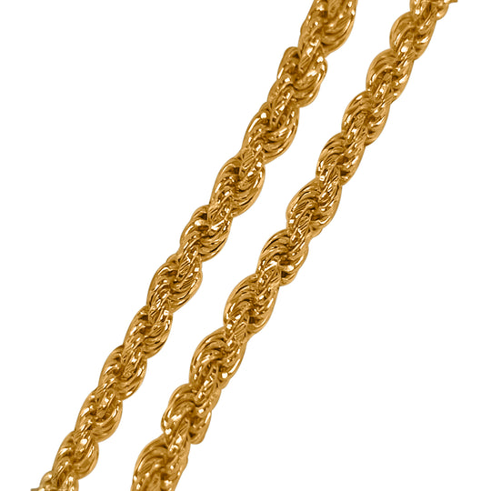 Italienische Kordel-Collier, ca. 50 cm, 925 Silber vergoldet, ca. 24,08g