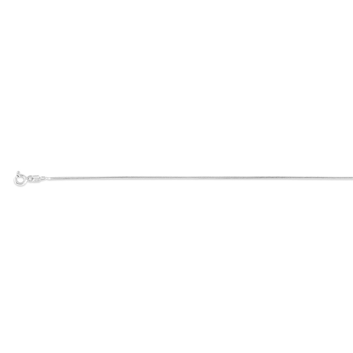 Italienische Schlangenkette, ca. 60 cm, 925 Silber rhodiniert 4,33 g