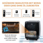 HOMESMART - 10-in-1 Heißluftfritteuse, 13 L Kapazität, 1700 W