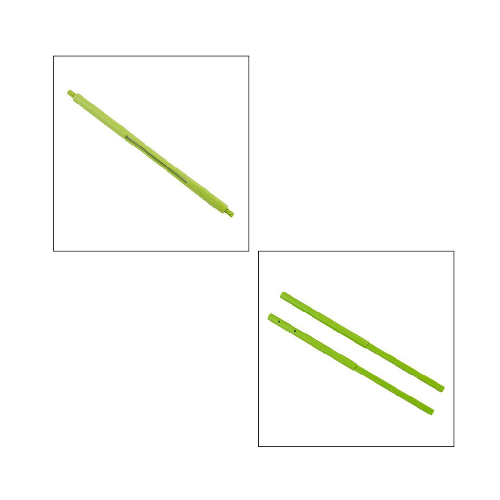 Unkrautentferner in mit verzinkten Eisennägeln und Aluminiumrohr, Größe: 100 cm x 1,9 cm, grün