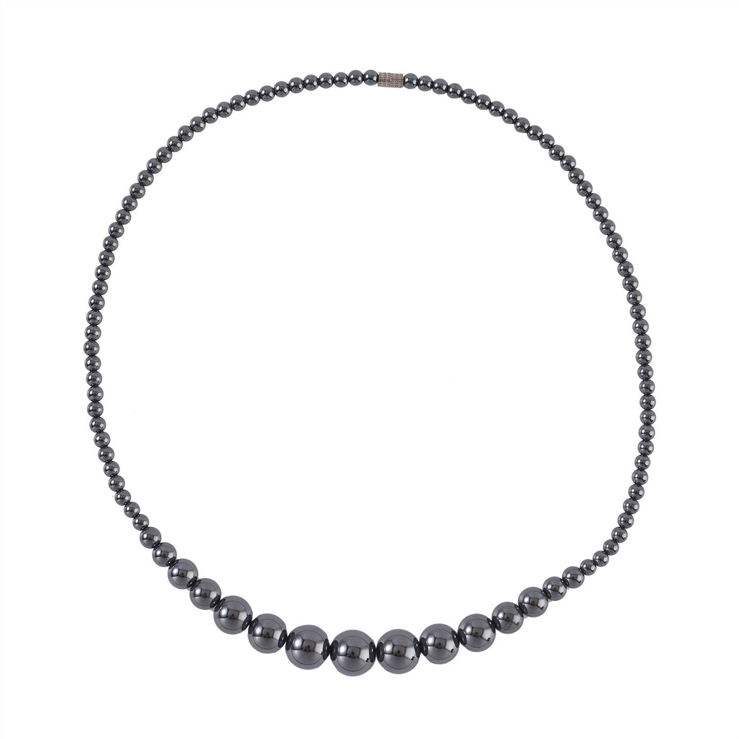 Hämatit Halskette, 50 cm, silberfarben ca. 325.00 ct