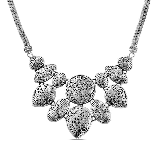 Royal Bali Kollektion - Collier, ca. 50 cm, 925 Silber ca. 76,00g