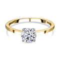 Im Labor gewachsener Diamant IGI zertifiziert Ring, 585 Gelbgold (Größe 17.00) ca. 1,00 ct