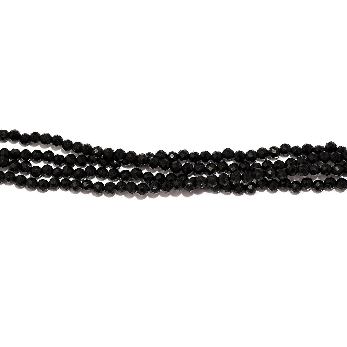 Thai Schwarze Spinell Halskette, 255 cm, ca. 217.50 ct